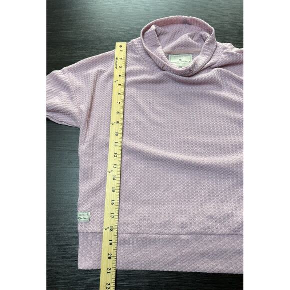 Simply Southern Woman’s Cowl Neck Long Sleeve Shirt Size L Pink, Fall, Bonfire - Picture 3 of 4